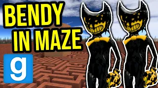 BENDY IN MAZE!! (Garry's Mod Nextbot)