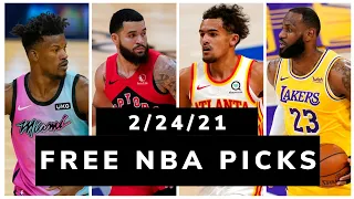 Free NBA Picks Today (Wed Feb 24, 2021) NBA Betting Picks, Vegas Odds, News and NBA DFS Plays