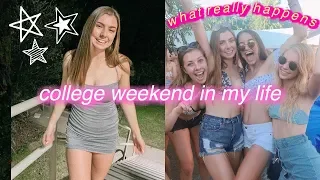 college weekend in my life (parties, gym, studying)
