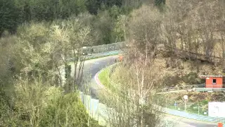 Mclaren 570gt pushing hard at the Nurburgring