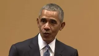 President Obama delivers historic address in Cuba