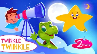 Twinkle Twinkle Little Star. Cute bedtime song for babies and kids. Super Simple Songs Lullaby.