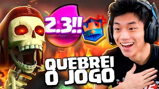 2.3 SUPER RÁPIDO!! MEU DECK DE ROTAÇÃO QUEBROU O JOGO!! CLASH ROYALE