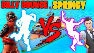 FORTNITE BILLY BOUNCE VS SPRINGY EMOTE