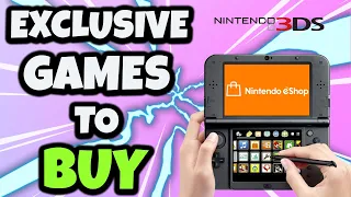 Nintendo 3DS ESHOP EXCLUSIVE GAMES YOU NEED TO BUY BEFORE IT'S TOO LATE!