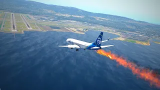 Alaska Airlines Catches Fire While Landing | RDS Flight | Xplane11
