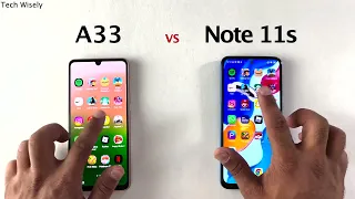 SAMSUNG A33 5G vs Redmi Note 11s 5G - SPEED TEST