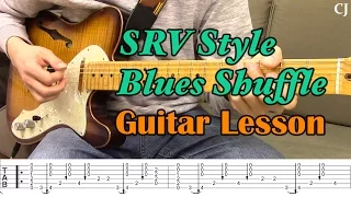 Stevie Ray Vaughan Style Blues Shuffle (With Tab) - Guitar Lesson