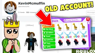 LOGGING into my FIRST Adopt Me Account! (Roblox)