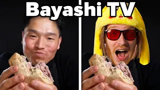 Sound effects of [Bayashi TV] 🥩😂 (Roast Beef Sandwich, ANTI ASMR COOKING)