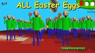 ALL Easter Eggs | Baldi's Basics Your Average Decompile mod