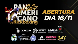 Cerimônia de Abertura Pan Americano 2022 de Kickboxing