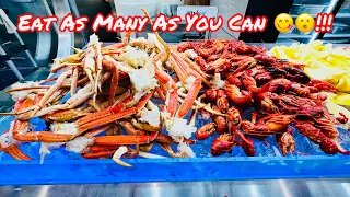 ALL YOU CAN EAT CRAB LEGS SEAFOOD & SUSHI BUFFET @ GOHAN A.Y.C.E BUFFET IN TRACY CALIFORNIA!