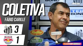 COLETIVA FÁBIO CARILLE | AO VIVO | Santos 3 x 1 RB Bragantino - Paulistão 2024