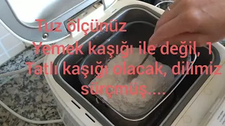 Ekmek yapma Makinası ile zahmetsiz Ekmek yapımı(Sinbo mükemmel sonuç)