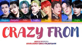 ATEEZ 'Crazy Form' Lyrics (에이티즈 미친 폼 가사) (Color Coded Lyrics)