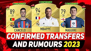 FIFA 23 ✸ NEW CONFIRMED TRANSFERS & RUMOURS! 💰😳 ft. MBAPPE, CANCELO, MAGUIRE...etc