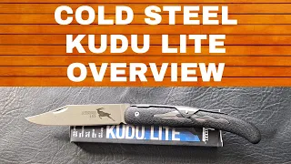 COLD STEEL KUDU LITE OVERVIEW, BUDGET, SLIP JOINT, EVERYDAY CARRY, EDC,