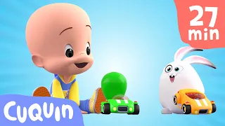 The BIG BALLOON'S CAR RACE 🎈🚗 Learn colours with Cuquín | Educational videos for children