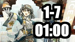 [Arknights] 1-7 Magallan 1 minute Speedrun