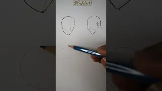 How to Draw Faces in Different Angles😄 #shorts