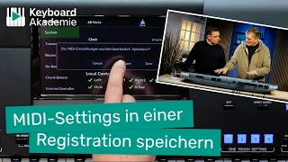 MIDI-Settings in einer Registration speichern | Power-Tipp