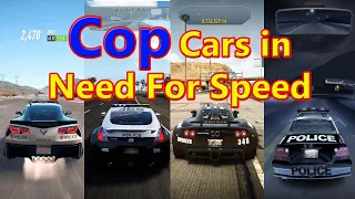 Evolution of Police Cars in Need for Speed