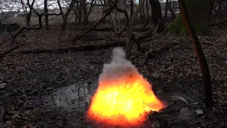 Алюминиевый флеш под водой (1000 FPS) / Aluminum flash powder under water