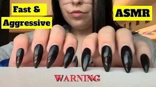 FAST & AGGRESSIVE BUILD UP & INVISIBLE TAPPING & SCRATCHING ASMR no talking (1 hour looped)