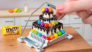 Amazing Miniature 3-Tier Chocolate Cake Decorating Guide | Satisfying Miniature Cooking Hacks