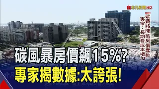 "房市碳風暴"至少再貴15%？碳費台南市衝擊最大？專家攤開數據:太誇張｜非凡財經新聞｜20240416