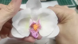 Орхидея из зефирного фоамирана - не отличить от настоящей!