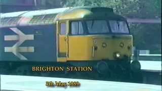 BR in the 1980s Brighton Station on 5th May 1989