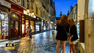 Prague, Czechia| Nightlife Walking Street 4k - Travel Prague [20:38]