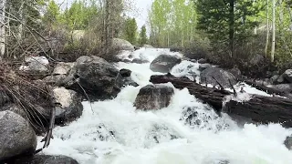 30 seconds of snow runoff from the Grand Tetons