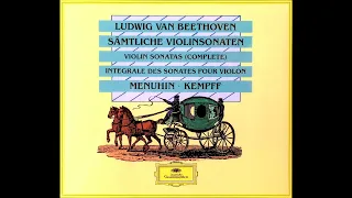 L. v. Beethoven (1770 - 1827)  |  Sonata 5 in F major, Op. 24 «Spring» | Yehudi Menuhin  | W. Kempff