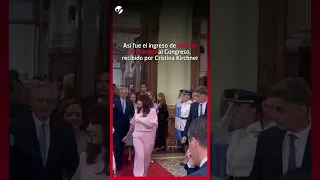 Así RECIBIÓ Cristina KIRCHNER a Alberto Fernández en el CONGRESO de la Nación