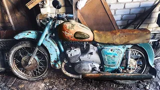 Restoration Fully Abandoned 1963 Soviet Motorcycle