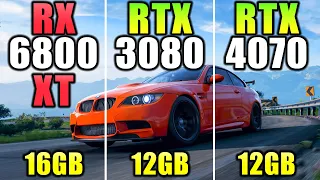 RX 6800 XT vs RTX 3080 vs RTX 4070 - 1440p and 2160p Gaming Benchmarks