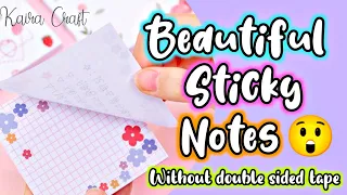 How to make beautiful sticky notes without double sided tape|diy sticky notes #shorts #papercraft