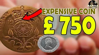 20 Pence coin value | Most expensive 20 Pence coin |  1987 20p British coin