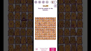Tricky brains level 25 find the potato in the hamster walkthrough solution