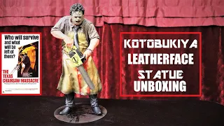 Kotobukiya Leatherface Statue Unboxing