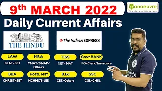Daily Current Affairs at 11 AM | 9th March 2022 | The Hindu & The Indian Express Analysis