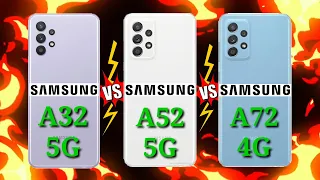 SAMSUNG A32 5G VS SAMSUNG A52 5G VS SAMSUNG A72 4G What is the difference?