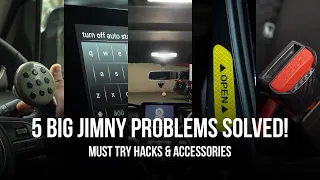 5 BIG PROBLEMS SOLVED FOR JIMNY OWNERS : 5 MUST TRY EFFICIENCY HACKS | TIPS, TRICKS & ACCESSORIES