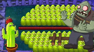 1 Cactus vs 99 Tall-Nut Garlic vs Gargantuar | Plants vs Zombies Hack