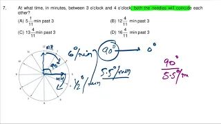 At what time, in minutes, between 3 o’clock and 4 o’clock, both the needles will coincide