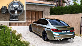 326Km/h BMW M5 F90 - Forza Horizon 5 (Steering Wheel + Shifter) Gameplay