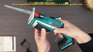 Unboxing BOSCH KEO 10 8 V Lithium ion Cordless garden saw - Bob The Tool Man